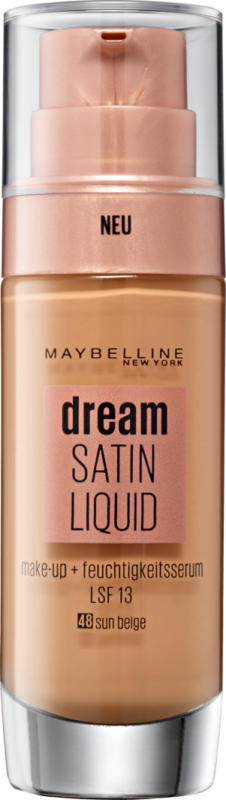 Maybelline NY Make-up Dream Satin Liquid 48 Sun Beige, 30 ml