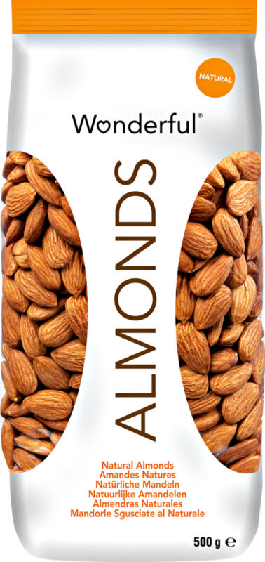 Wonderful Mandeln, ungesalzen, 500 g