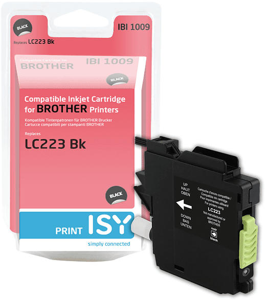 ISY Tintenpatrone IBI-1009 Brother LC-223, schwarz