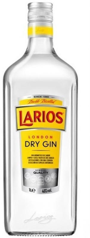 LARIOS DRY GIN 37,5% 1L