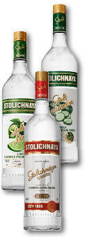 STOLICHNAYA DIVERSE SORTEN 37,5-40% 1L