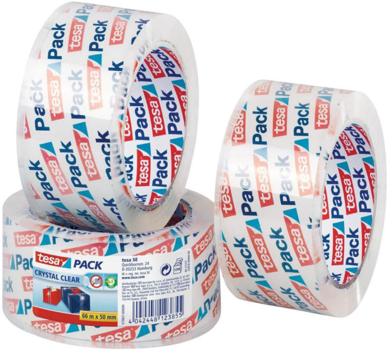 Tesapack crystal clear ultra strong 66 m x 50 mm