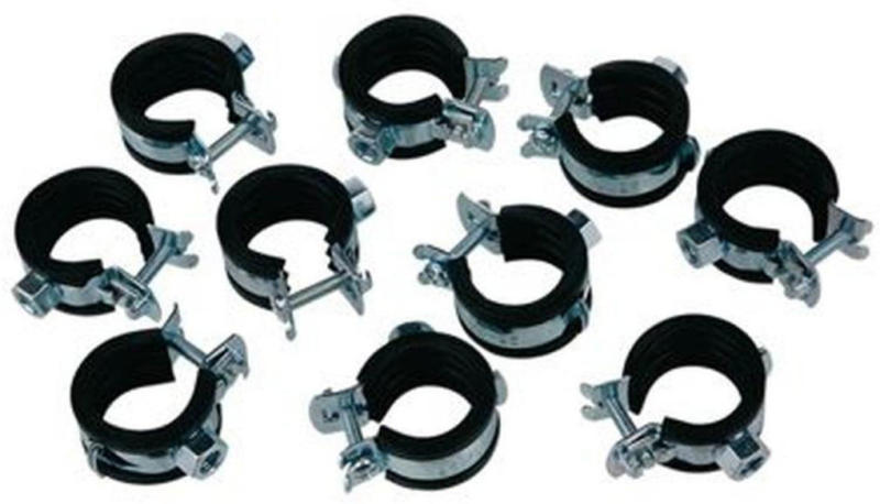 Rohrschellen schallgedämpft, 26-28 mm x M8, 10 Stück