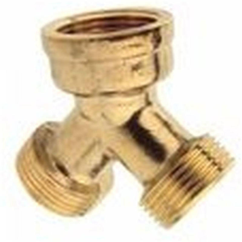 2-Wege-Verteiler ¾" IG x ¾" AG, Messing blank