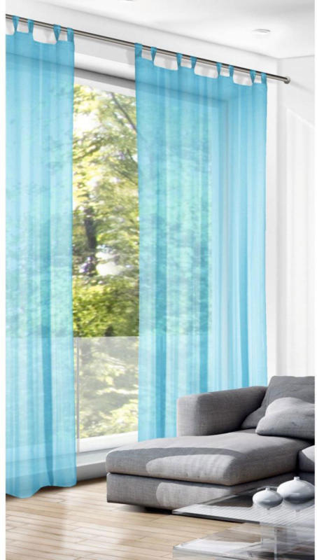 Schlaufenschal uni aqua 235x135 cm