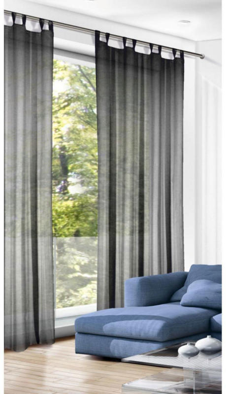Schlaufenschal uni dunkelgrau 235x135 cm