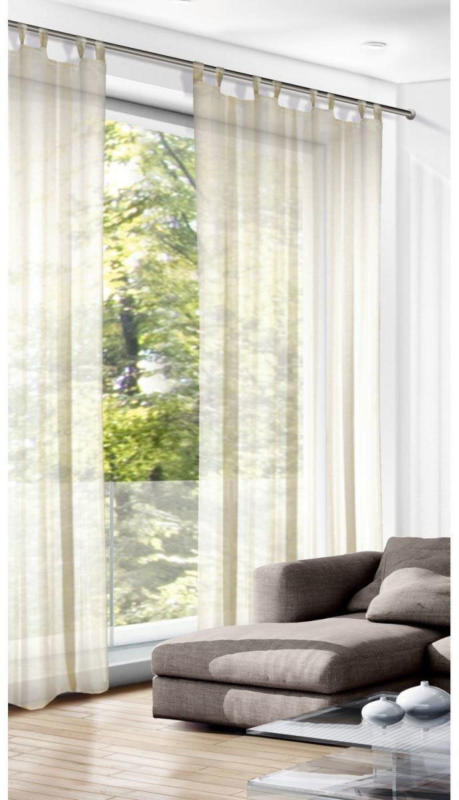 Schlaufenschal uni vanille 235x135 cm