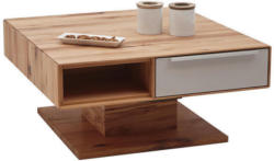 Couchtisch in Holz, Glas 82/82/40-72,5 cm