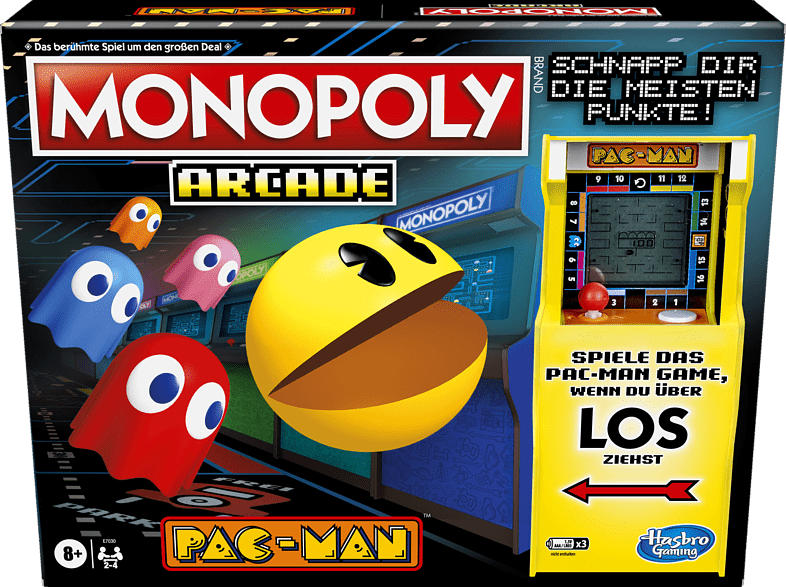 HASBRO GAMING Monopoly Arcade Pacman Gesellschaftsspiel, Mehrfarbig