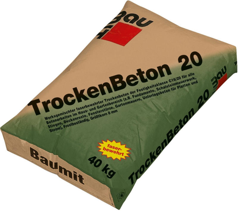 Baumit Trockenbeton 20 normalfest 40 kg Festigkeitsklasse C16/20