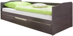 Ausziehbett 90/200 cm in Dunkelgrau