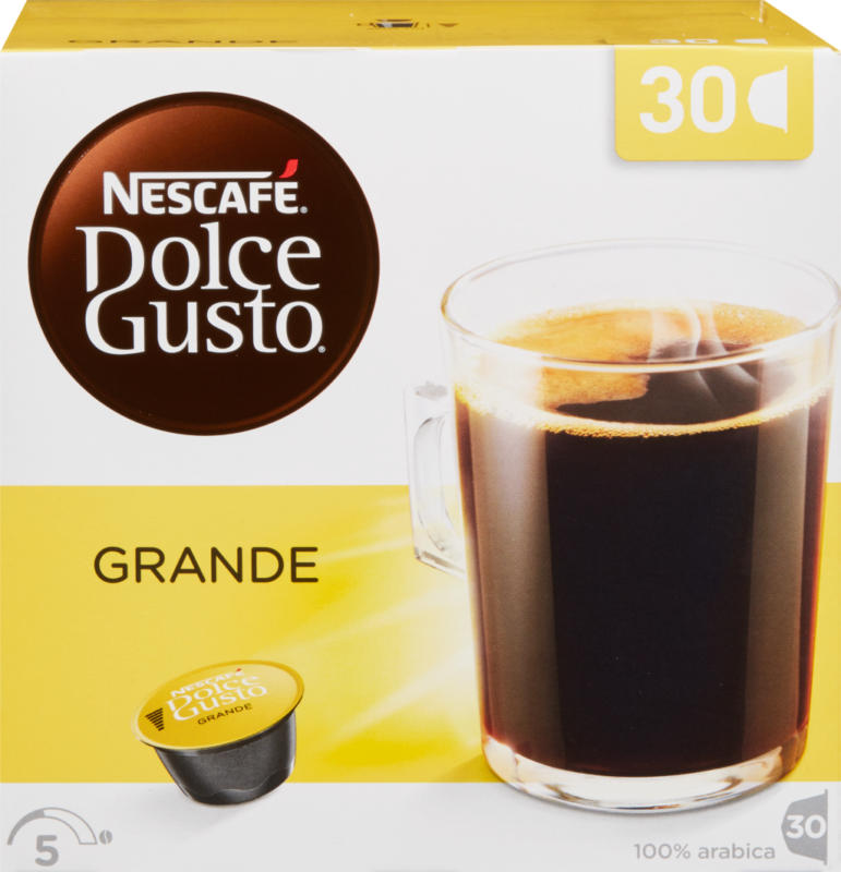 Capsule di caffè Grande Nescafé Dolce Gusto, 30 capsule