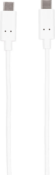 USB-Type-C auf USB-Type-C Lade-/Datenkabel, 2,0m, weiß