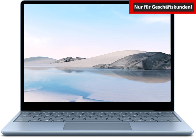Microsoft Surface Laptop Go für Business, i5-1035G1, 8GB RAM, 256GB SSD, 12.4 Zoll Touch, Eisblau (TNV-00027); Notebook