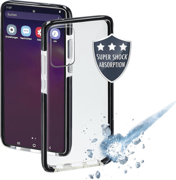 HAMA Protector , Backcover, Samsung, Galaxy S10 Lite, Thermoplastisches Polyurethan, Schwarz/Transparent