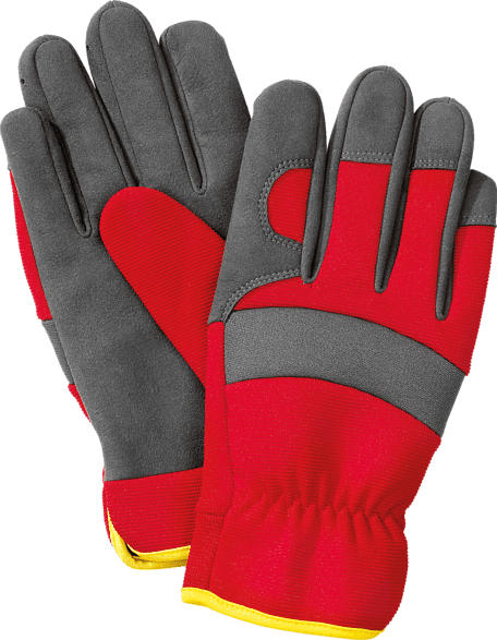 WOLF GH-U 8 Universal-Handschuhe, Rot/Grau/Gelb