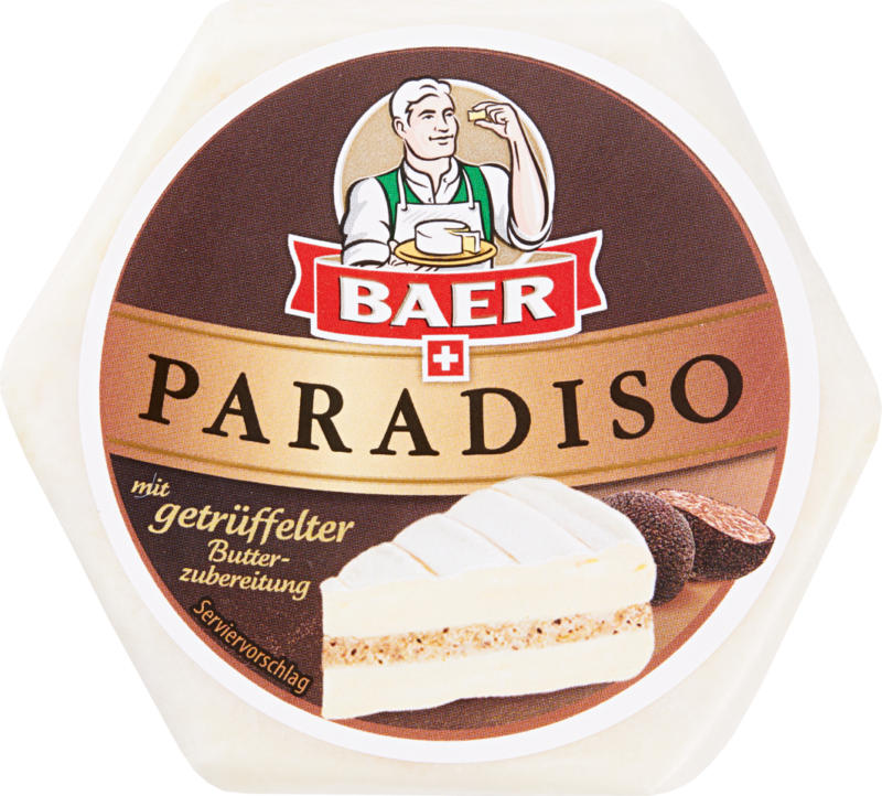 Baer Paradiso Weichkäse, mit getrüffelter Butterzubereitung, 180 g