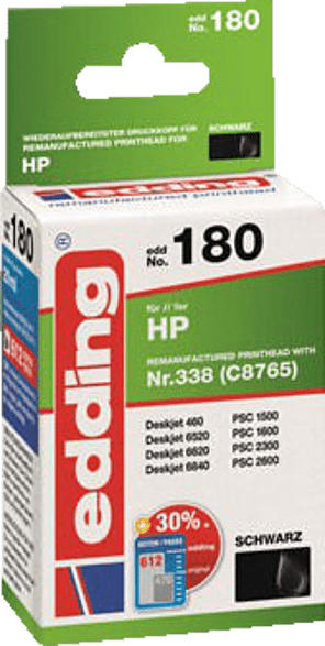 EDDING HP Nr. 338 Refill Tintenpatrone Schwarz (EDD-180)