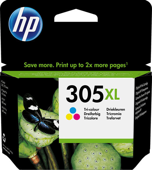 HP 305XL High Yield Tri-color Original Ink Cartridge (3YM63AE) Tintenpatrone Tinte auf Farbstoffbasis Cyan, Magenta, Gelb
