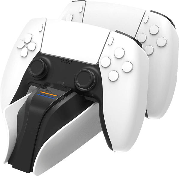 SNAKEBYTE snakebyte PS5 TWIN:CHARGE 5™ (WHITE) Zubehör für PS5, Schwarz/Weiß