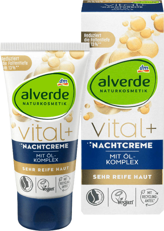 alverde NATURKOSMETIK Vital+ Nachtcreme