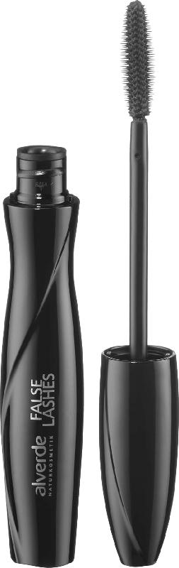 alverde NATURKOSMETIK Wimperntusche Mascara False Lashes schwarz 10