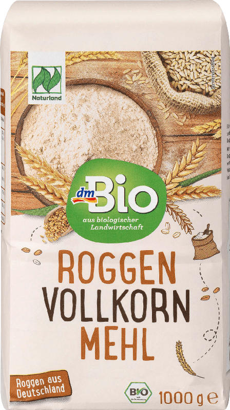 dmBio Mehl, Roggen Vollkorn, Naturland