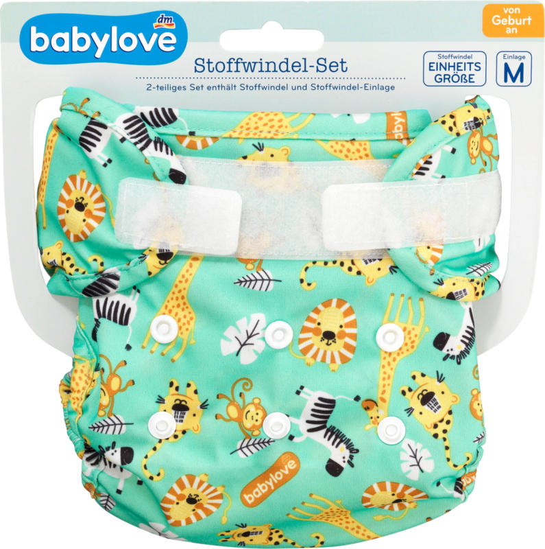 babylove Stoffwindel-Set Safari
