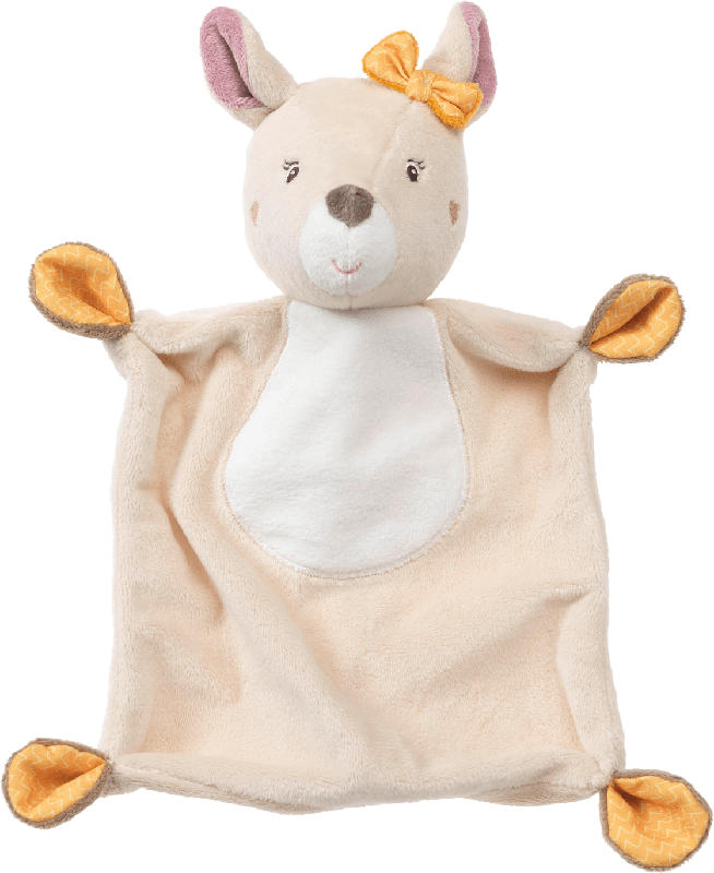 PUSBLU Schmusetuch Rehkitz, beige, rosa