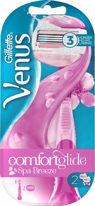 Gillette Venus Comfort Glide Spa Breeze Rasierer + 1 Klinge
