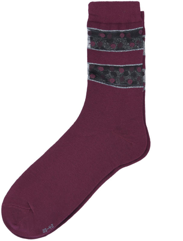 1 Paar Damen Socken mit Effektgarn (Nur online)