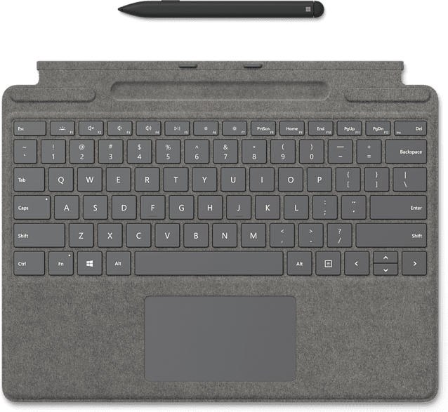 Surface Pro X Signature Keyboard mit Slim Pen Bundle, DE, Platin (25O-00065)