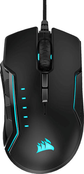 CORSAIR Glaive RGB Pro Gaming Maus, Aluminium