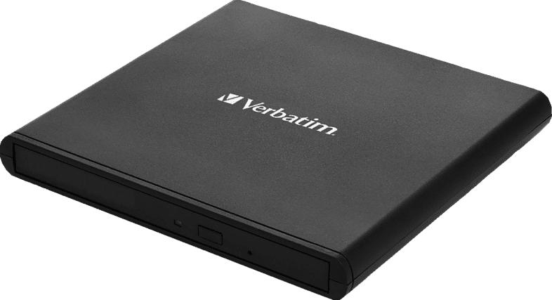 VERBATIM USB 2.0 CD-DVD Writer light black extern Slimline CD/DVD Brenner