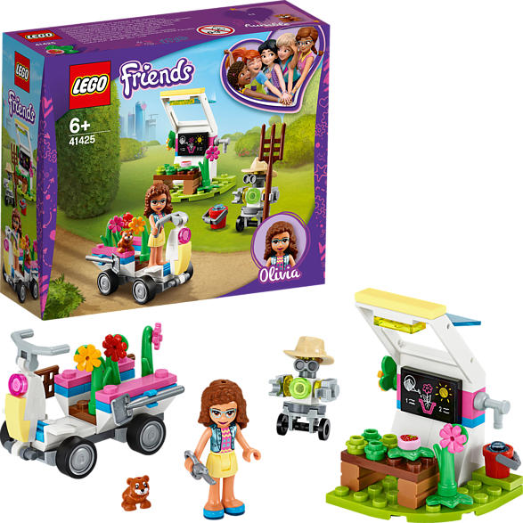 LEGO 41425 Olivias Blumengarten Bausatz, Mehrfarbig