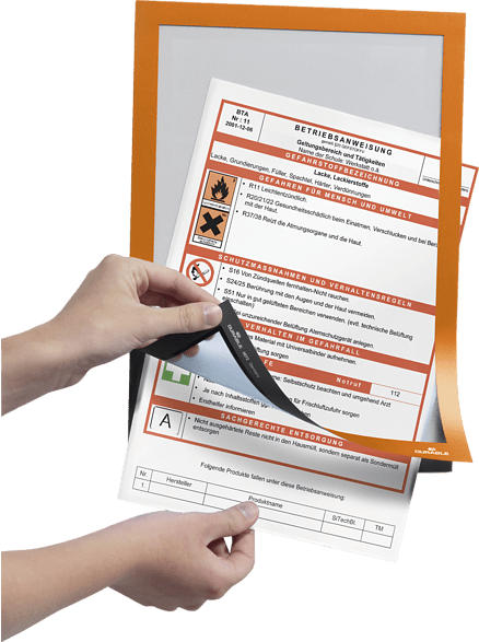 DURABLE DURAFRAME® A4 Info-Rahmen, Orange