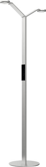 LUCTRA Floor Twin Radial Stehleuchte, Aluminium