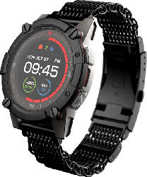 MATRIX PowerWatch Series 2 Luxe Smartwatch Aluminium, Edelstahl, Einheitsgröße, Schwarz