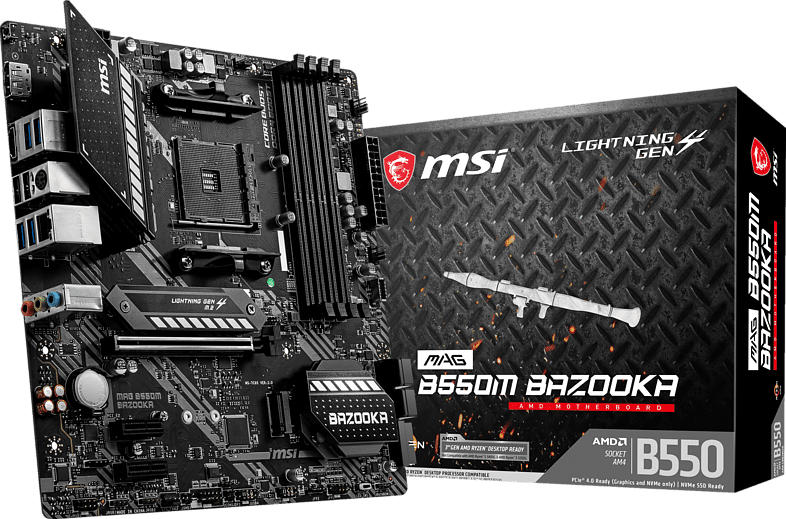 MSI MAG B550M BAZOOKA (7C94-005R) Mainboard Schwarz