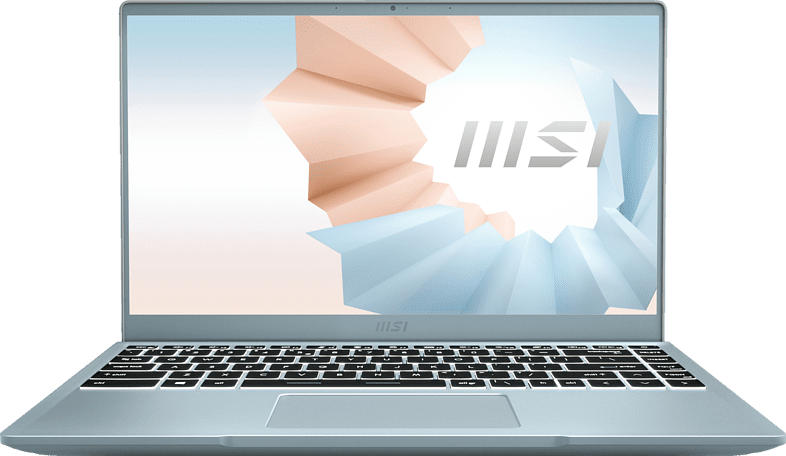 MSI Modern 14 B11SB-085, Notebook mit 14 Zoll Display, Core i7 Prozessor, 16 GB RAM, 512 GB SSD, GeForce MX450, Blue Stone