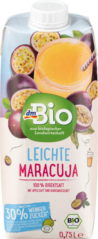 dmBio Saft, Leichte Maracuja