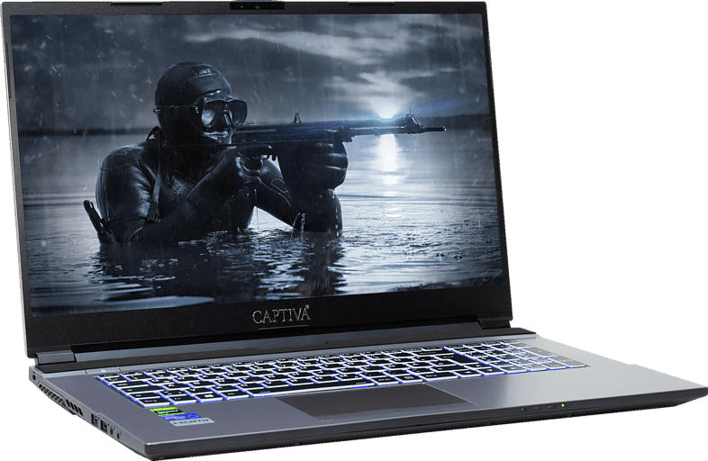 CAPTIVA I57-959, Gaming Notebook mit 17.3 Zoll Display, Core i7 Prozessor, 16 GB RAM, 500 GB SSD, 1 TB HDD, GTX 1660 Ti, Schwarz/Silber
