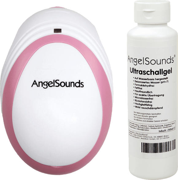 ANGELSOUNDS JPD 100 SM Fetal Doppler Weiß/Rosa
