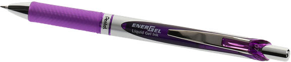 PENTEL Gelroller ”EnerGel BL77” mit Druckmechanik 0,7 mm violett