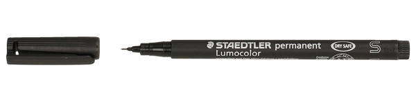 STAEDTLER OHP-Stift ”Lumocolor-S” permanent schwarz