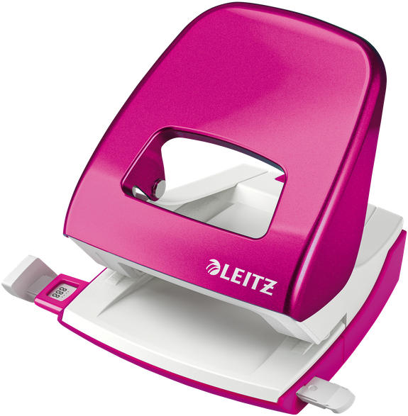 LEITZ Locher ”WOW” metallic pink