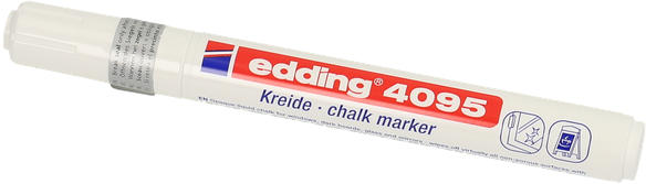 EDDING Kreidemarker ”4095” Rundspitze 2-3 mm weiß