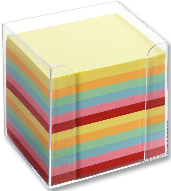 FOLIA Zettelbox gefüllt mehrere Farben
