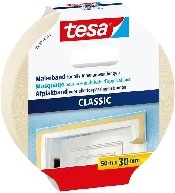 TESA Malerkrepp 50 m x 30 mm beige