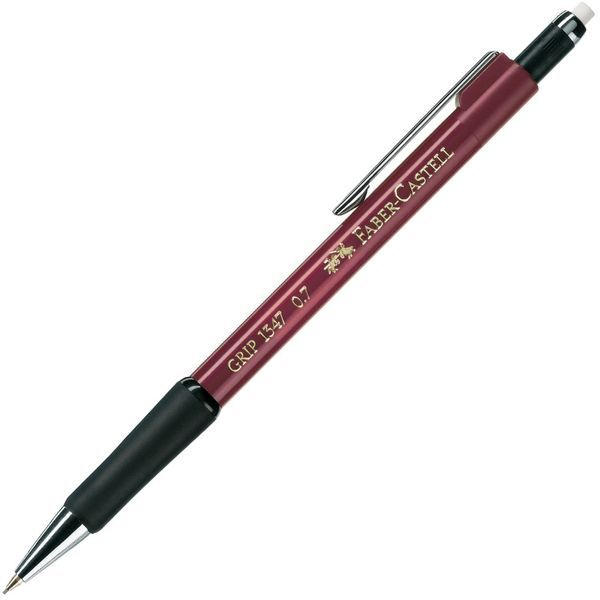 FABER-CASTELL Druckbleistift mit Radierer 0,7 mm rot